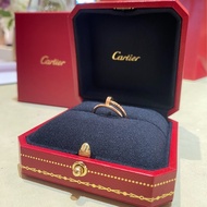 Cartier JUSTE UN CLOU戒指 小型款 卯釘戒指 玫瑰金 戒圍46
