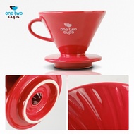 One Two Cups V60 Ceramic Coffee Dripper V60 Ceramic Coffee Dripper Coffee Filter