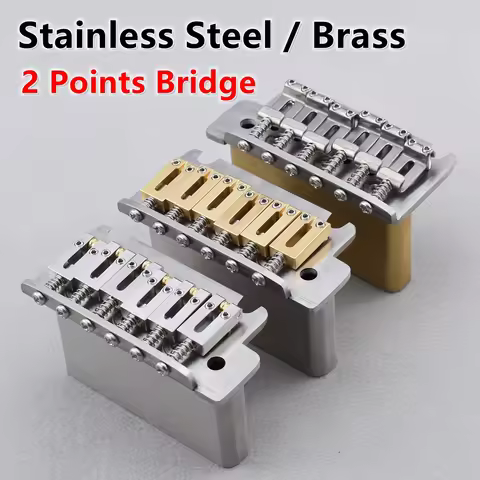 1 Set 2 Point 10.5mm Stainless Steel / Brass/ Titanium Alloy Saddle and Block 510 Style Tremolo Syst