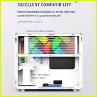Ѻ ℆ Ⅽ YGT V300 Black PC Case Gaming Micro ATX Case Desktop Computer Case With Tempered Glass 100% D