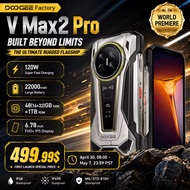 DOOGEE V Max 2 Pro 5G Rugged Phone 6.78" FHD+ IPS 120Hz Display 48GB+1TB 22000mAh 200MP 120W Smartph
