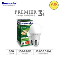 HANNOCHS PREMIER 3W LED Bulb HANNOCHS PREMIER 3W Warm White Yellow LED Bulb