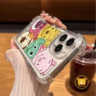 Cartoon Winnie the Pooh Phone Case For OPPO Find X7 Ultra X6 X5 X3 X2 Pro R9S R9 F1 F3 R11 R11S Plus