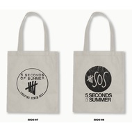 /Blacu 5 Second Of Summer Canvas Zipper Tote Bag / 5Sos