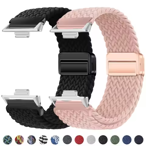 Magnetic Strap for Huawei Watch Fit 3 Nylon Braided Loop Bracelet Correa for Huawei Watch Fit3 Fit2 