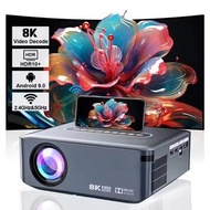智慧投影機 全高清 1080P 家庭劇院投影機 4K 投影機 安卓 9 5G WIFI LED 8K 視訊投影機 手機迷你投影儀