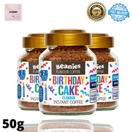 [ready stock] Beanies Flavour Birthday cake Coffee / Instant Coffee / Decaf Coffee (50g)