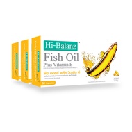 [ผลิตภัณฑ์ดูแลสุขภาพ] Hi-Balanz Fish oil Plus Vitamin E น้ำมันปลาผสมวิตามิน อี 3 กล่อง รวม 90 ซอฟเจล