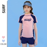 SURF Ready stock Swimsuit for Child swimsuit Girl Two -piece Swimwear Professional Training swimsuit