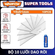 WADFOW TOOLS Set of 10 removable blades 19x61mm WMK1K61
