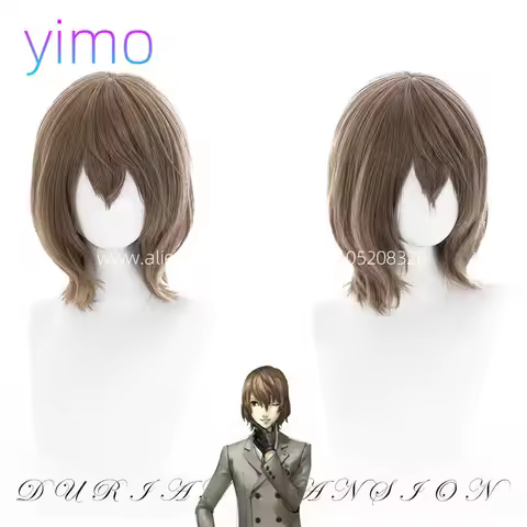 Anime P5 Crow Akechi Goro Cosplay Phantom Thieves of Hearts Goro Akechi Prince Ver Cosplay wig
