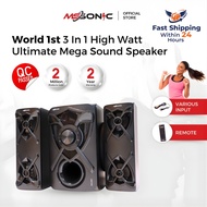 MSonic MSS-MW002 High Watt 2.1CH Speaker - Bluetooth, Deep Bass Home Theatre (2-Year Warranty)