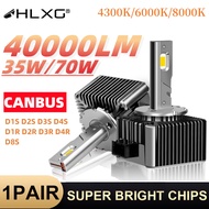 D1S LED Headlights HID D3S D2S D4S D4R D8S D1R D2R D3R Turbo LED 40000LM CSP Chip 8000K 6000K White 