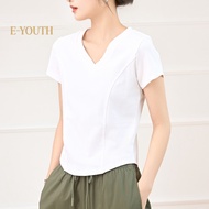 Eyouth 13107 Women’s V-Neck T-Shirt - Soft Comfortable and Stylish Top