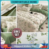 3in1 Bedding Set High Quality Bedding Set Cotton Bedsheet Duvet Cover Single/Queen/King