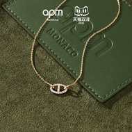 [Double 11] APM Monaco Maille Marine Necklace Golden Clavicle Chain Female Premium Birthday Gift