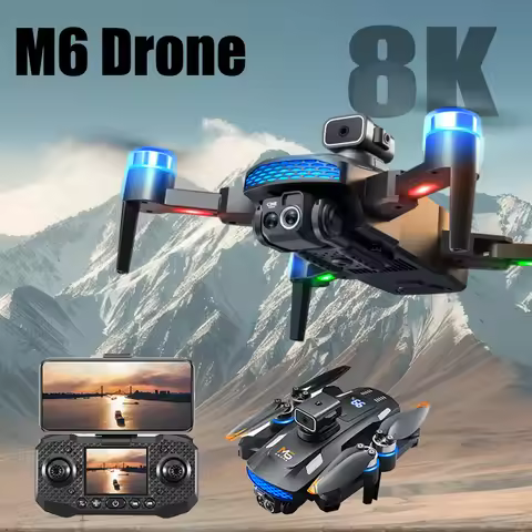 For Xiaomi M6 Drone 4K Professional 8K HD Camera With screen Remote control 5G brushless motor Avoid