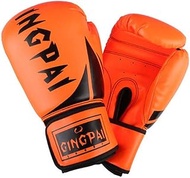 JYWY Boxing Gloves, Adult Professional Sanda Punching Bag Training Gloves, Men And Women Boxing Gloves, Orange, 12oz