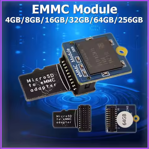 EMMC Module 4GB 8GB 16GB 32GB 64GB 256GB with Micro SD-compatible Turn eMMC Adapter T2 for Nanopi K1