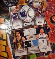 Karl Malone + Jeff Hornacek #/499 & John Stockton + Deron Williams DUAL JERSEY Lot or Each 古代 名宿 限號 