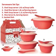 Tupperware Coral Blossom Full Set (5 pc)