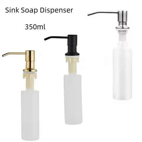 Stainless Steel Sink Soap Dispenser Liquid Soap Bottle Manually Pressing Soap Lotion Dispenser Kitch