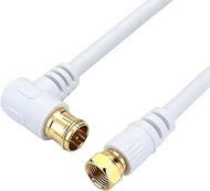 Horic AC 40-815WW Antenna Cable, 4.9 ft (4 m), 4K/8K/BS/CS/CS/Terrestrial Digital/CATV Compatible, S