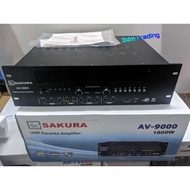 AV-9000 ORIGINAL SAKURA AMPLIFIER  1800Wx2  with MICROPHONE INPUT,USD/SD PORT 2 CHANNEL
