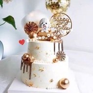 Ready Stock - Cute Dog Cake Topper / Cake Deco / 摇头狗狗蛋糕摆件