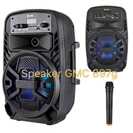 GMC 897 G 897G PORTABLE KARAOKE SPEAKER FREE SOUND AV INPUT SD CARD RADIO FM BLUETOOTH KARAOKE MIC