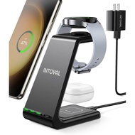 Intoval Wireless Charger,Wireless Charging Station for Samsung Galaxy Phone/Watch/Buds,fit for Galax