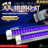 UV固化燈LED紫外線固化燈365NMUV膠固化紫光燈雙排紫外燈管替換