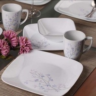 Corelle Jualan Loose Corelle Square Jacaranda 16pcs Corelle Dinnerware Set