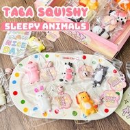 STARX Tiny Lazy Pet Squishy Toy Hanging Decor - Stress-Relieving Squeeze Toys - Slushy-Feel Sleepy A