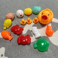 二手 兒童洗澡玩具 鴨子/魚類/動物 按壓玩具