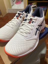 ASICS Netburner Ballistic FF 3 White Indigo Fog Shoes