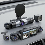 Dashcam 1080P HD,,/ Dashcam 1080P HD Perakam DVR Kereta dengan Penglihatan Malam - 4 Lensa Hadapan &