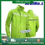 ARAI04 PRO RAIN COAT MOTORSIKAL ARAI GIVI PREMIUM QUALITY DOUBLE LAYER BAJU HUJAN WATERPROOF BAJU HU