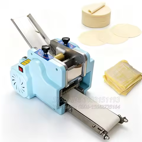 110V 220V Commercial Tabletop Dumpling Dough Skin Wrapper Making Machine For Empanadas Gyoza Pizza W