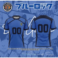 อะนิเมะ cosplayblack kaiser bastard munchen isagi yoichi ผู้ชาย jersey กีฬา เสื้อยืด