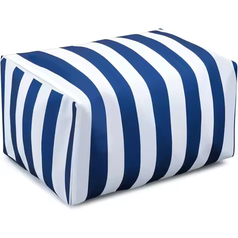 Outdoor Bean Bag Chair Lounger Ottoman for Adults Waterproof Marine Beanbag Chair Ottoman for Boat P