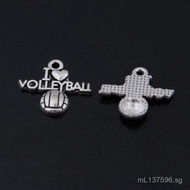 Volleyball Bag Alloy Letter Heart A351210006661.5g19x21mm I love jewelry so much//Accessories 5VIE