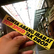 Cinta Abang Ibarat Top Speed Tak Drop F416(S) 16x2cm