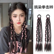 Colorful Braids Female Boxing Braids Wig Highlighting Twist Braids Dopamine Braids Small Braids Dirt