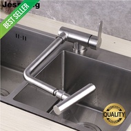 Lay down after window faucet kitchen sink tap 360 rotate