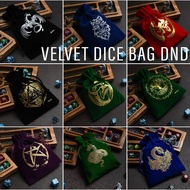 Velvet Dice Bag | For Board Games Dungeons and Dragons DnD Set D&D