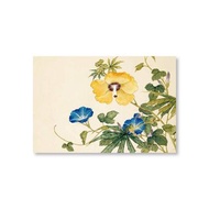 【 明信片 】沈振麟・十二月花神 秋葵牽牛花