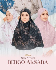 SKYSHOP HIJAB BERGO MYLADY SERIES AKSARA CANTIK KERUDUNG INSTANT PREMIUM GEBLUS MURAH MOTIF KEKINIAN