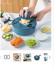 RỔ NẠO RAU CỦ ĐA NĂNG 11 MÓN CHỨC NĂNG Cực kỳ tiện lợi không lo đứt tay giá vô địch (28x185x75 cm)