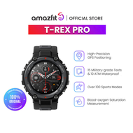 Amazfit T-Rex Pro Smartwatch 1.3 AMOLED Screen GPS SpO2 10 ATM Waterproof Jam Tangan Digital With 100+ Sports Modes 18 Day Battery Life